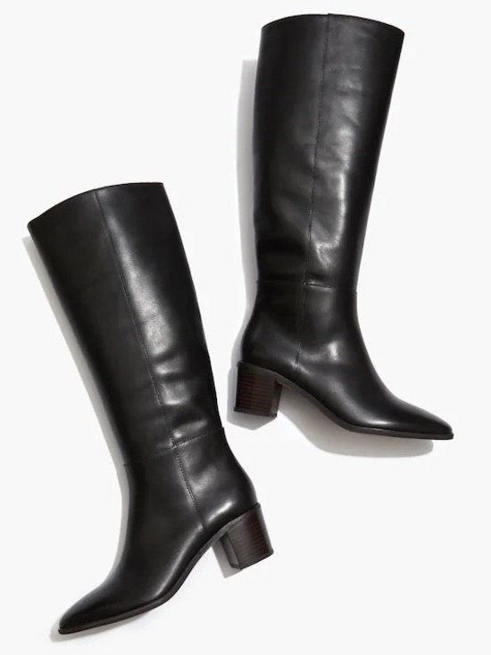 Madewell Shoes - Madewell The Carlotta Black Tall Boots, Size 10